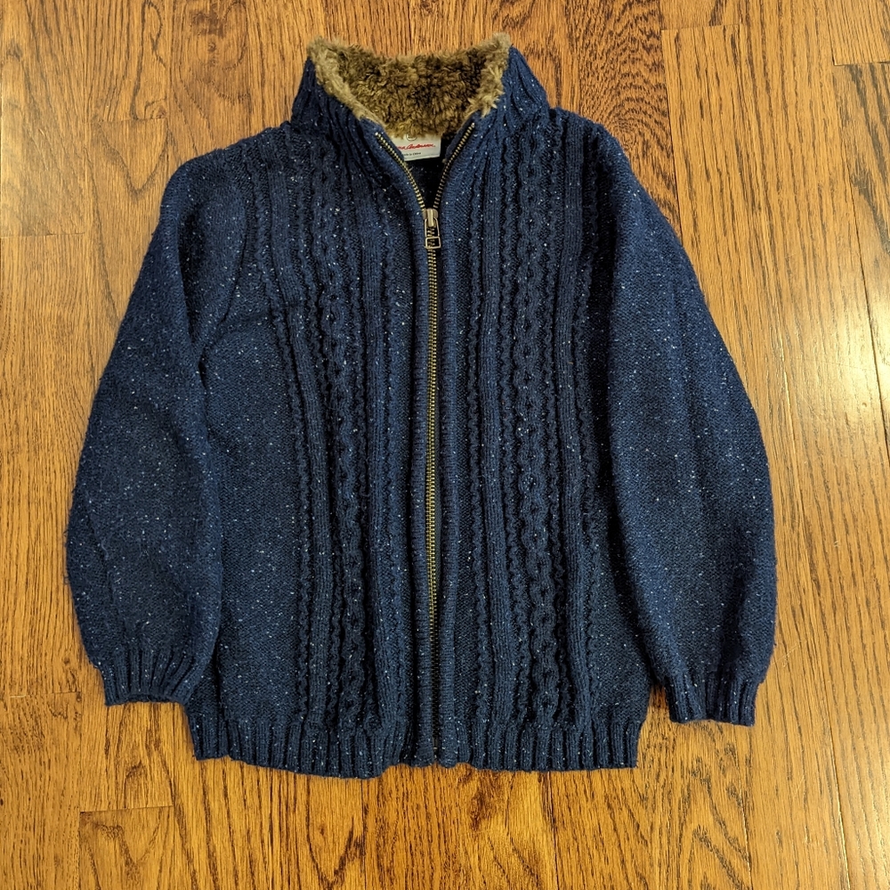 Hanna Andersson Fur Collar Sweater